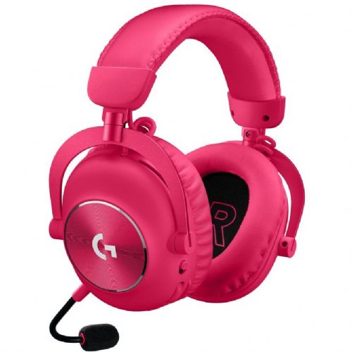 Slušalke Logitech PRO X 2 LIGHTSPEED (magenta, USB, 3,5 mm, Bluetooth)
