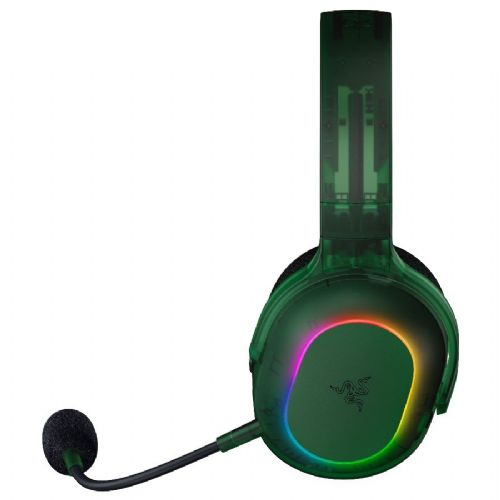 Slušalke Razer Barracuda X Chroma Phantom Green Edition, brezžične, 40 mm gonilniki, odstranljiv mikrofon, 7.1 virtualni prostorski zvok, RGB osvetlitev