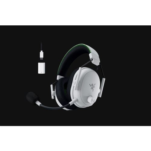 Slušalke Razer BlackShark V3 Pro bele/črne, ANC, brezžične, USB/Bluetooth/3,5 mm, do 70 ur baterije