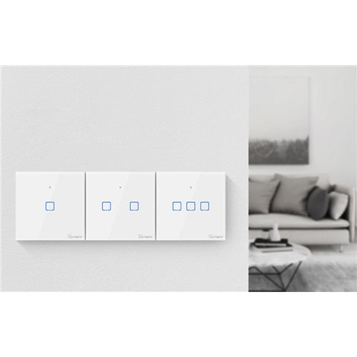 Smart Switch WiFi + RF 433 Sonoff T2 EU TX (1-kanalni) ažuriran