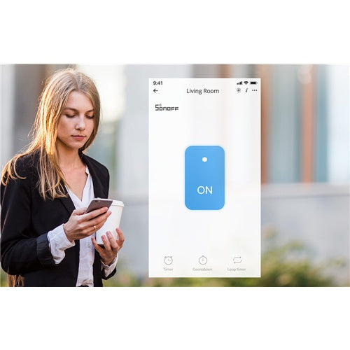 Smart Switch WiFi + RF 433 Sonoff T2 EU TX (1-kanalni) ažuriran