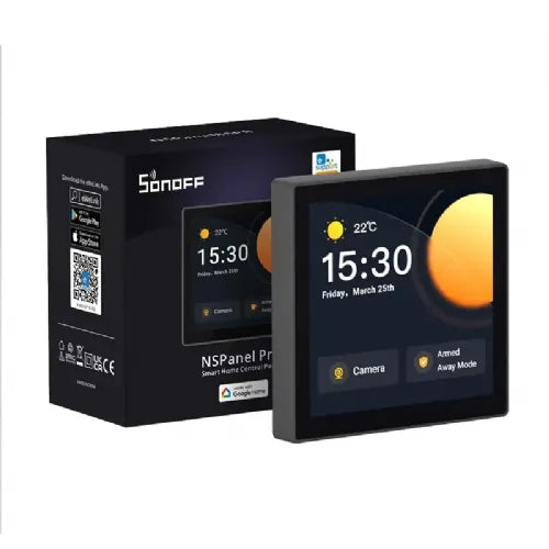 Stensko stikalo Smart Scene Sonoff NSPanel Pro (črno)