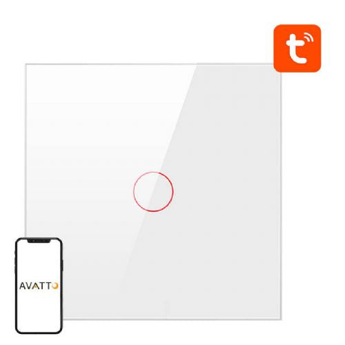 Pametno stikalo za luč ZigBee Avatto ZTS02-EU-W1 1 Way TUYA (belo)