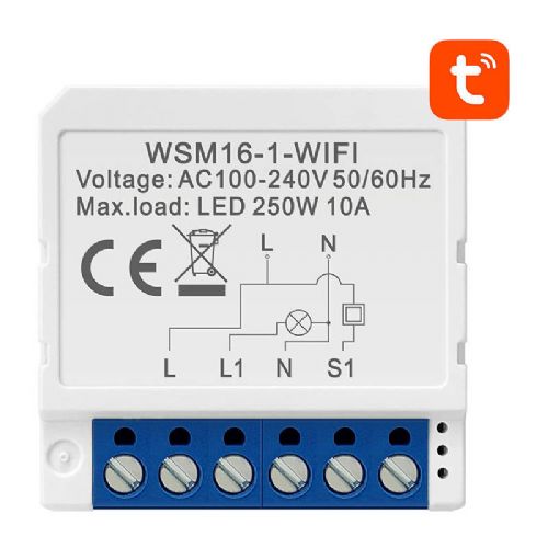 Pametni stikalni modul WiFi Avatto WSM16-W1 TUYA