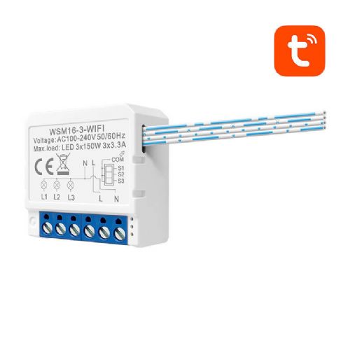Pametni stikalni modul WiFi Avatto WSM16-W3 TUYA
