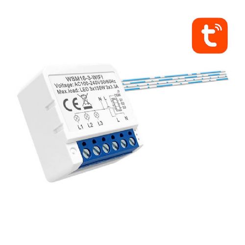 Pametni stikalni modul WiFi Avatto WSM16-W3 TUYA