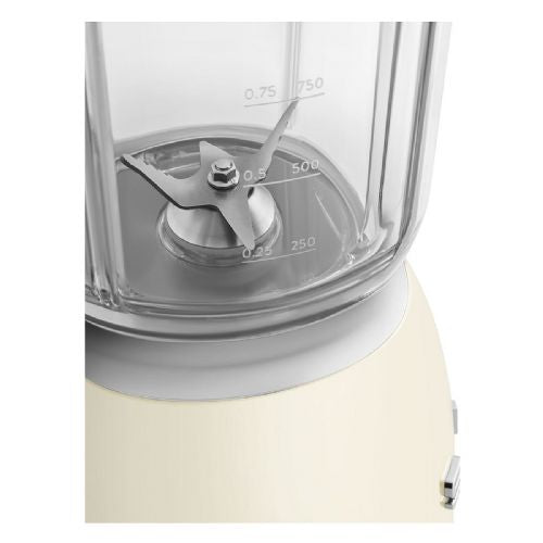 Blender Smeg BLF03CREU 1,5 l, 800 W, funkcija drobljenja ledu, pulzni način, krem barva