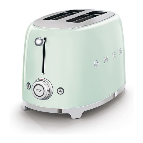 Toaster Smeg TSF01PGEU 2 reži, 950 W, nastavljiva stopnja zapečenosti, funkcija odmrzovanja, pastelno zelen