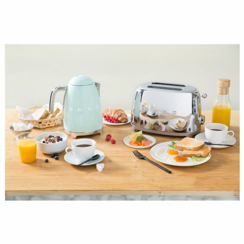 Toaster Smeg TSF01PGEU 2 reži, 950 W, nastavljiva stopnja zapečenosti, funkcija odmrzovanja, pastelno zelen