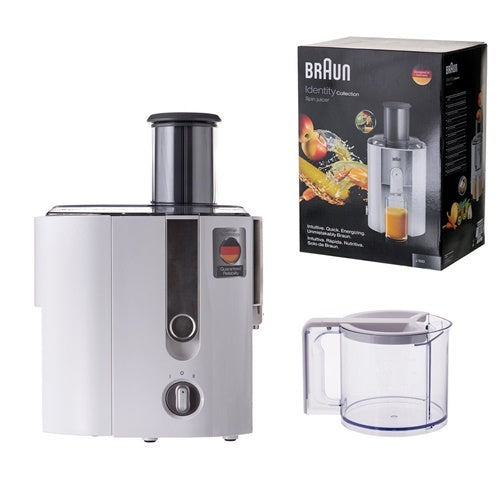 Sokovnik Braun IdentityCollection J 500, 900W, posoda za sok 1,25 L, bela/nerjaveče jeklo