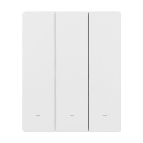 Pametno stensko stikalo Sonoff ZBM5-3C-80W, 3-kanalno, na dotik, Zigbee 3.0, združljivo z Alexa/Google Home, bele barve