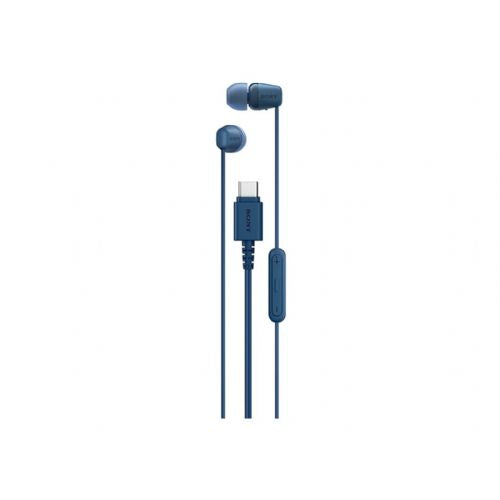 Sony IER-EX15C slušalice u uhu USB-C, plave, stereo zvuk, mikrofon, kabel od 1,2 m