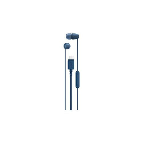 Sony IER-EX15C slušalice u uhu USB-C, plave, stereo zvuk, mikrofon, kabel od 1,2 m