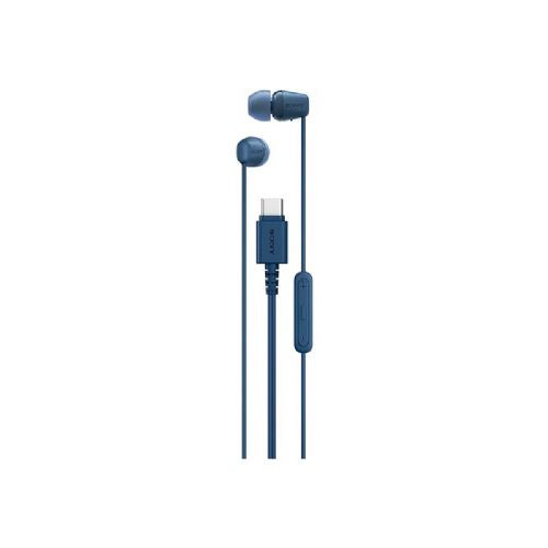Sony IER-EX15C slušalice u uhu USB-C, plave, stereo zvuk, mikrofon, kabel od 1,2 m