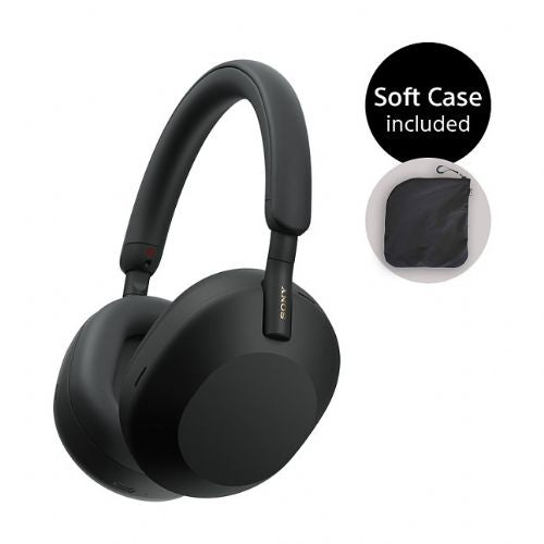 Slušalke Sony WH-1000XM5SA napredno odpravljanje šumov, brezžične, Bluetooth 5.2, 30 ur delovanja, črne