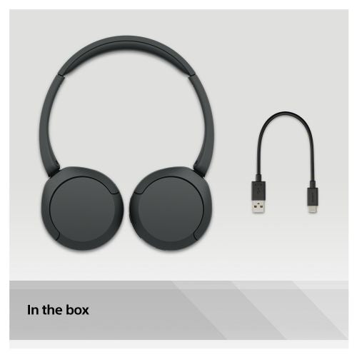 Slušalke Sony WH-CH520 Bluetooth, črne, do 50 ur delovanja, mikrofon, hitro polnjenje
