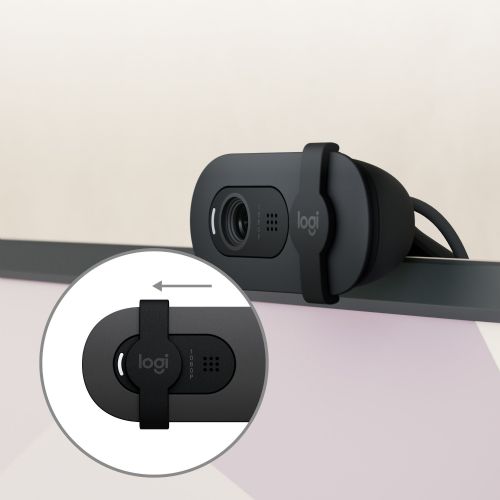Spletna kamera Logitech BRIO 105 (grafitna, 1080p)