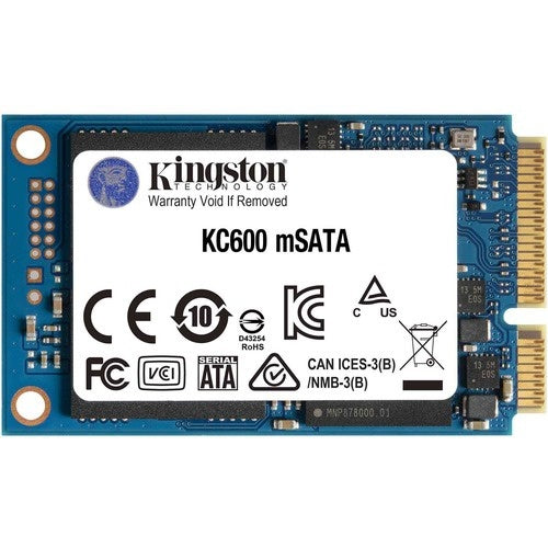 Vgradni SSD disk Kingston KC600 256 GB; SATA 6 Gb/s, mSATA