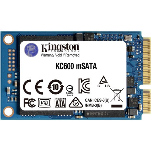 Vgradni SSD disk Kingston KC600 512 GB, SATA 6 Gb/s, mSATA
