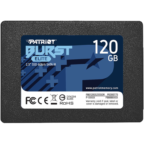 Vgradni SSD disk Patriot Burst Elite 120 GB, SATA 6 Gb/s, 2,5", črna