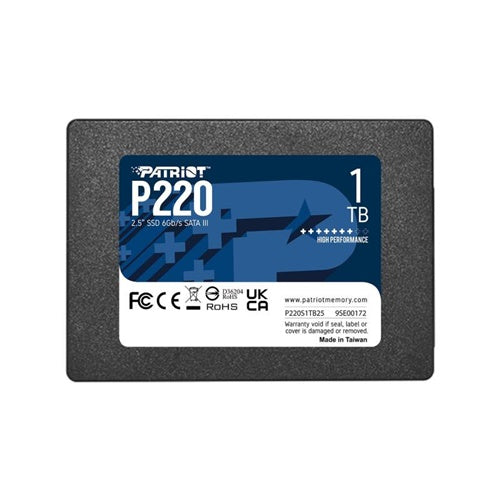 SSD disk Patriot P220 1 TB, SATA III 6 Gb/s, 2.5"