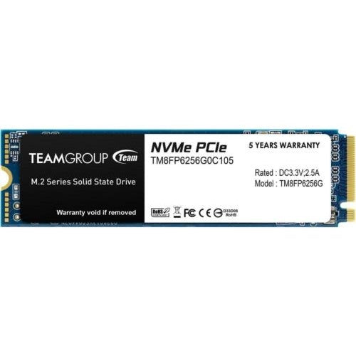 Ugrađeni SSD pogon Team Group MP33 256 GB PCIe 3.0 x4, NVMe 1.3, M.2 2280