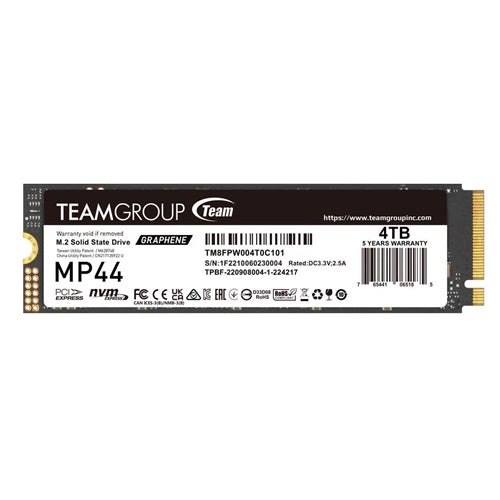 SSD disk Team Group MP44 4 TB PCIe 4.0 x4, NVMe, M.2 2280