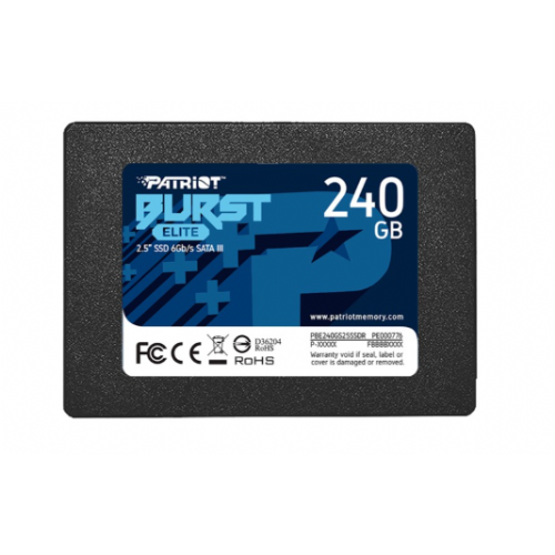 SSD disk Patriot Burst Elite 240 GB, SATA 6 Gb/s, 2,5", črna