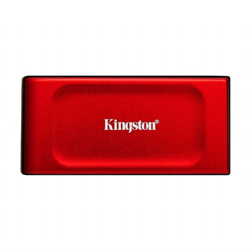 Zunanji SSD disk Kingston prenosni 2TB XS1000 rdeč, USB A 3.2, 1050/1000MB/s SXS1000R/2000G