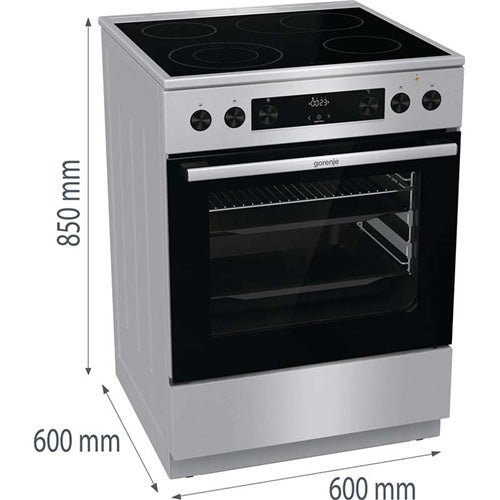 Štedilnik Gorenje GECS6C70XPA (nerjaveče jeklo)