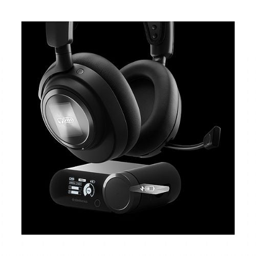 Slušalke Steelseries Arctis Nova Pro X brezžične, aktivno odpravljanje šuma, izmenljive baterije, 44 h avtonomije, črne