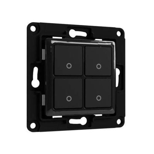 Stensko stikalo Shelly Wall Switch 4, črna