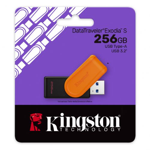 USB KLJUČEK 256 GB Kingston DataTraveler Exodia S USB 3.2 v maloprodaji