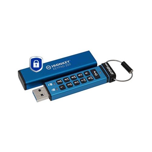 USB ključek 256 GB Kingston IronKey Keypad 200 maloprodaja