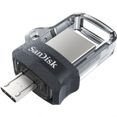 USB UDAR 256 GB USB 3.0/microUSB SanDisk Ultra Dual sivi