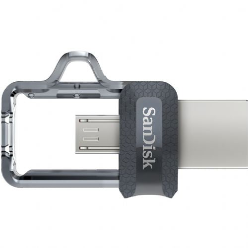USB UDAR 256 GB USB 3.0/microUSB SanDisk Ultra Dual sivi