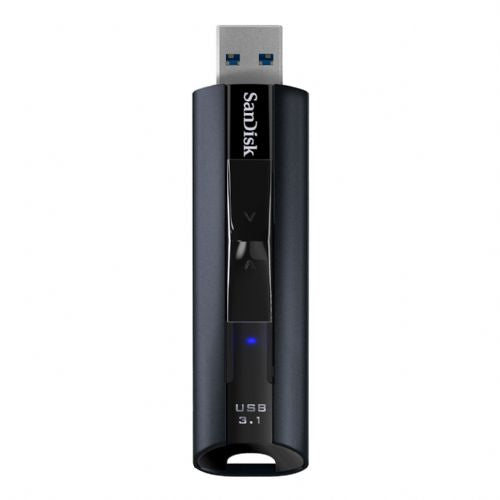 USB 256GB SanDisk Extreme PRO CZ880, USB 3.2 Gen 1, hitrost branja 420 MB/s, hitrost pisanja 380 MB/s, aluminij, zaščita z geslom