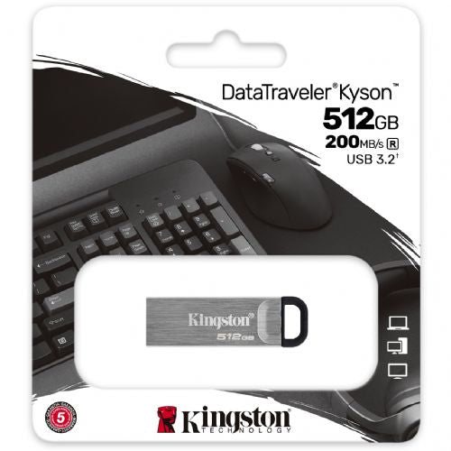STICK 512GB USB 3.2 Kingston DataTraveler Kyson Silver