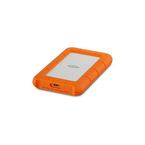 USB-ključek LACIE RUGGED 2TB USB-C USB 3.0 - odporen na padce in dež za uporabo na vseh terenih, oranžen