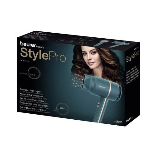 Sušilec za lase Beurer HC 35, 2000 W, zlata/zelena