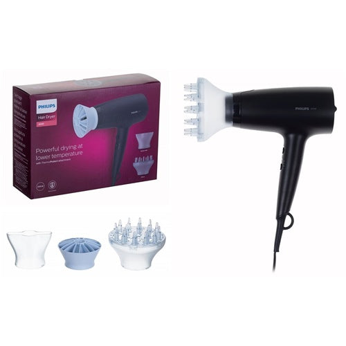 Sušilec za lase Philips Series 3000 BHD360/20 , 2100 W, črna/modra