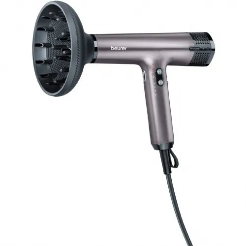 Beurer HC 100 sušilo za kosu, ionizacija, hladni zrak, difuzor volumena, ljubičasto/metalno