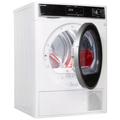 Sušilni stroj s toplotno črpalko Sharp KD-HHH8S8GW3-DE (bel)