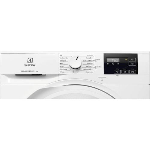 Sušilni stroj Electrolux EW6D28WE, toplotna črpalka, 8 kg, GentleCare 600, EasyClean filter