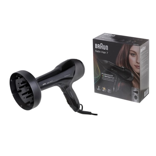 Sušilnik za lase Braun Satin Hair 7 SensoDryer HD785, črn