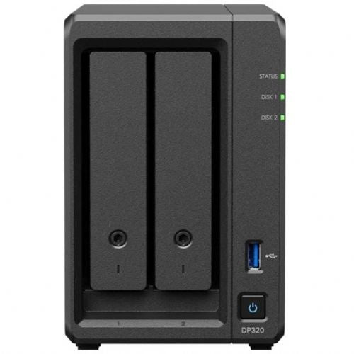 NAS sistem Synology DP320 2bay, 2x8 TB, RAID, AMD R1600, 8 GB RAM, USB 3.2
