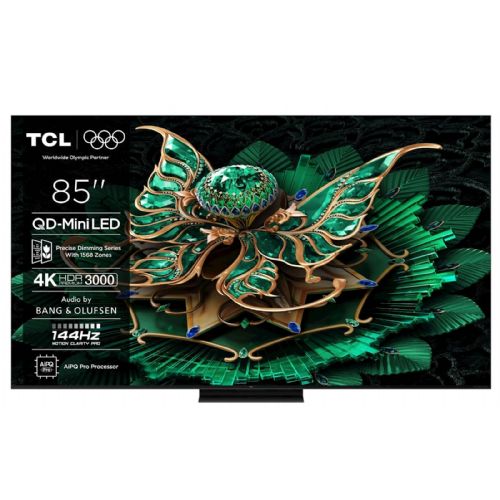 Televizor TCL 85C71K 215 cm (85''), 3840x2160 (4K UHD), Mini LED QLED, Google TV, 144Hz, Ozvočeno z Bang & Olufsen