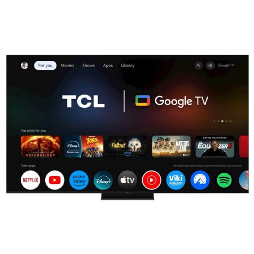 Televizor TCL 85C71K 215 cm (85''), 3840x2160 (4K UHD), Mini LED QLED, Google TV, 144Hz, Ozvočeno z Bang & Olufsen