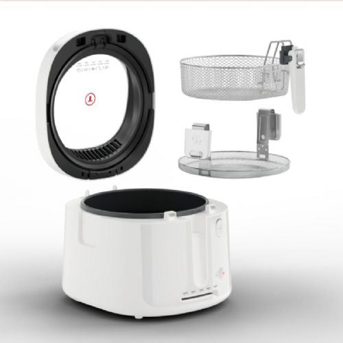 Cvrtnik Tefal Filtra Vision FF2541E0, 1900 W, 2,1 l olja, 1,2 kg hrane, veliko okno