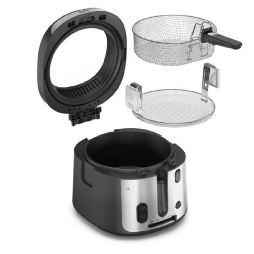 Cvrtnik Tefal Filtra Vision+ FF2588E0, 1900 W, 2,1 l olja, 1,2 kg hrane, veliko pregledno okno